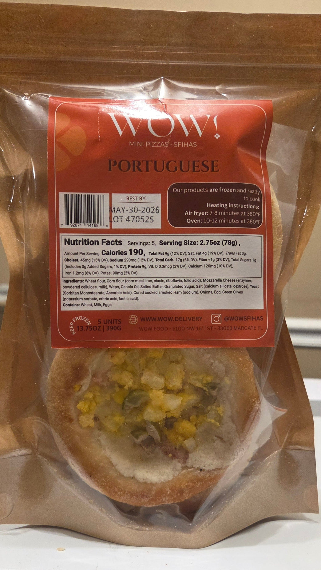 Esfiha aberta, sabor portuguesa c5