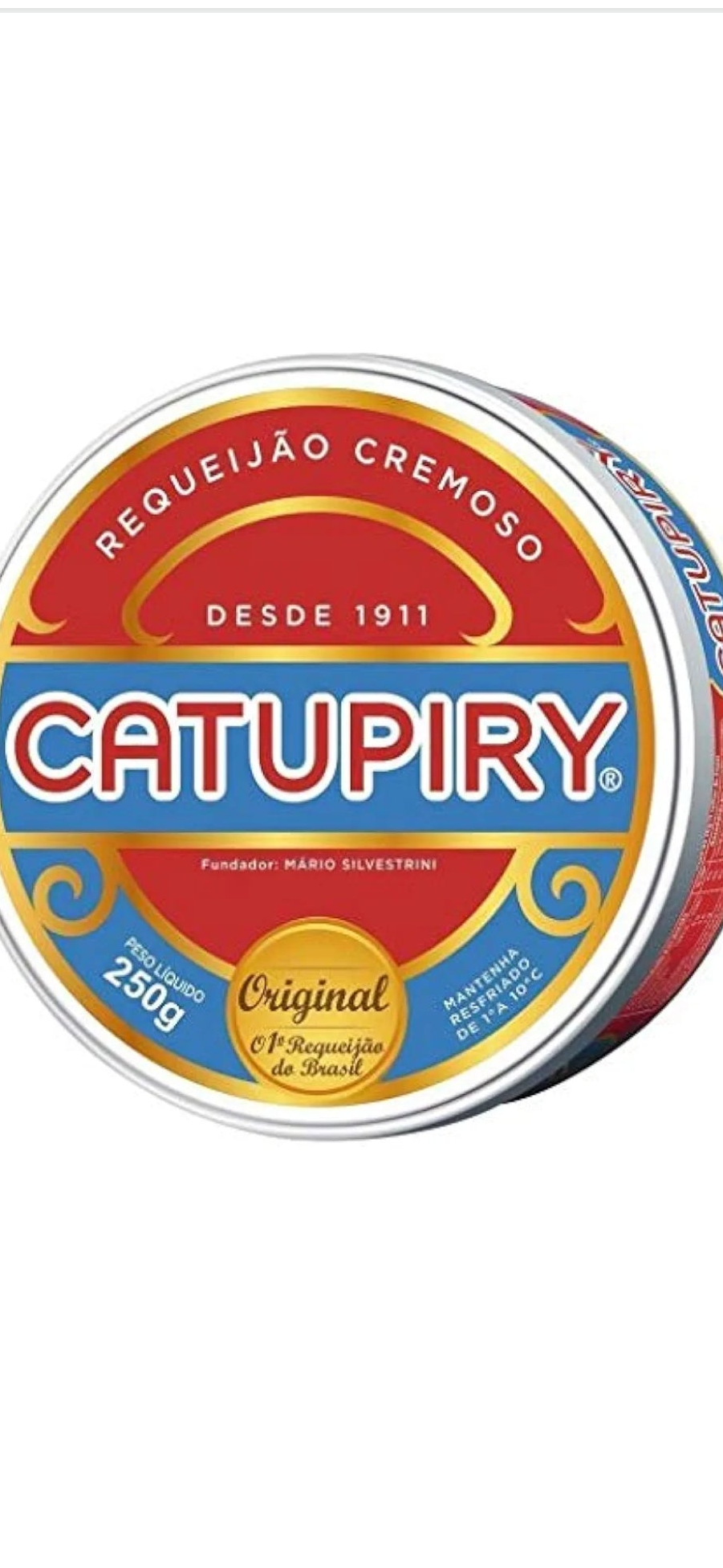 Requeijão cremoso catupiry 250g.