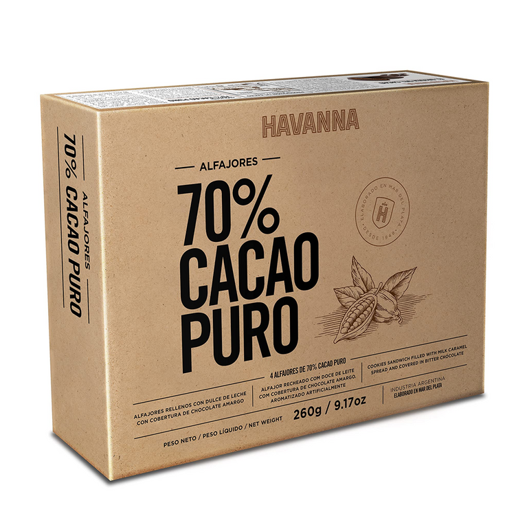 Havanna Alfajor Box 70% Pure Cocoa